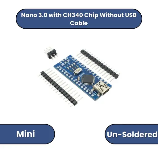 Arduino Nano 3.0 with CH340 Chip without USB cable